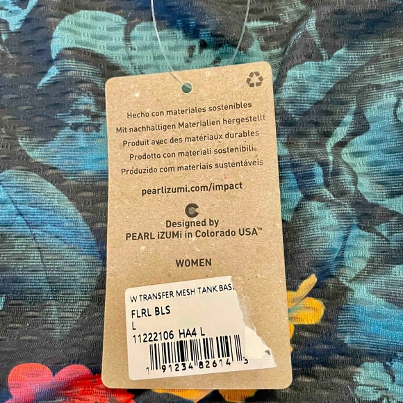 PEARL iZUMi Womens Mesh Tank Size L - Picture 3 of 5